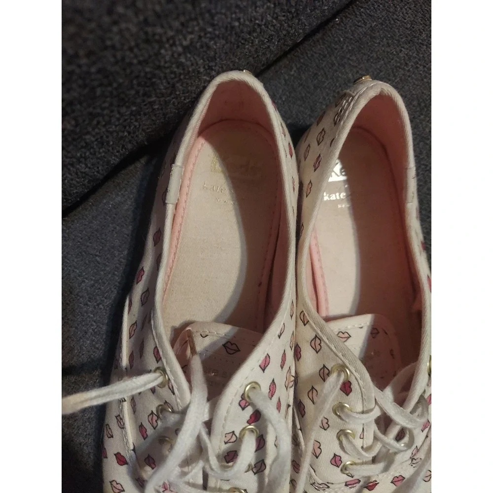 Keds Kate Spade Shoes Womens 7.5 Lips Kiss New York Champion Sneakers Y2k Boho‎